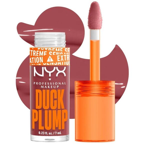 🦋 5/$25 NYX 08 MAUVE OUT OF MY WAY TRUE MAUVE DUCK PLUMP HIGH PLUMPING LIP GLOSS - Picture 1 of 12